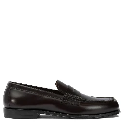 Glossy leather loafers