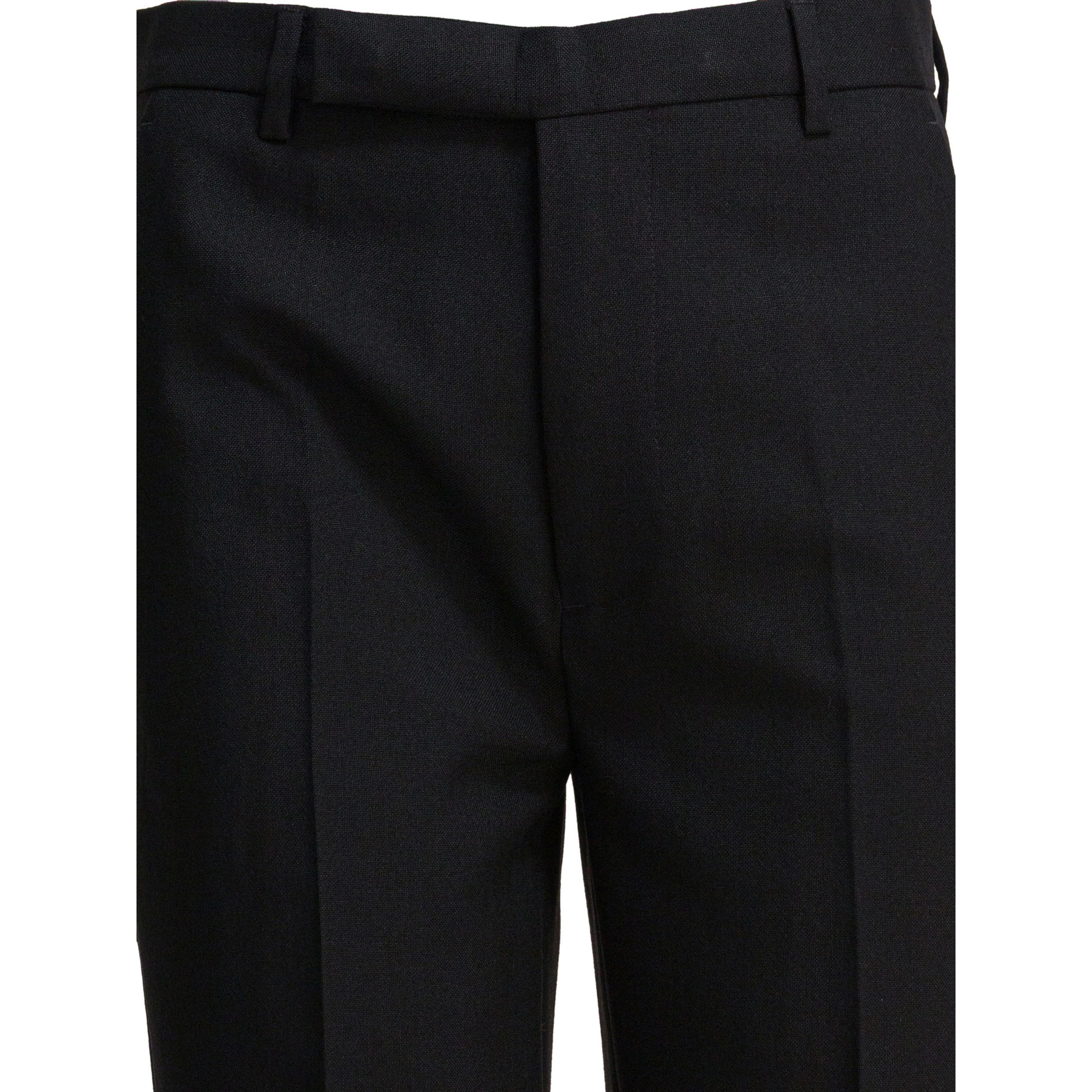 Wool pinstripe pants