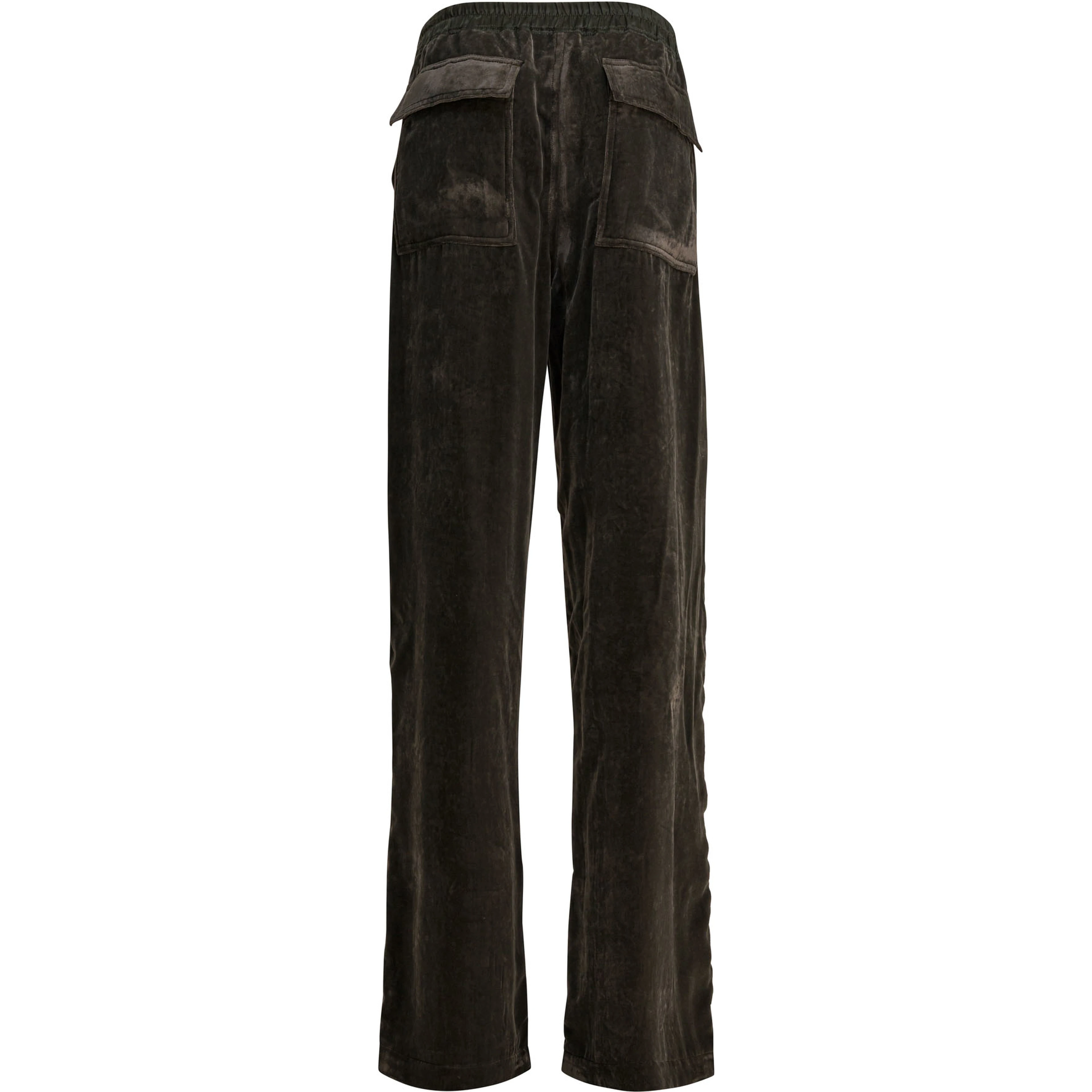 Velvet wide-leg pants