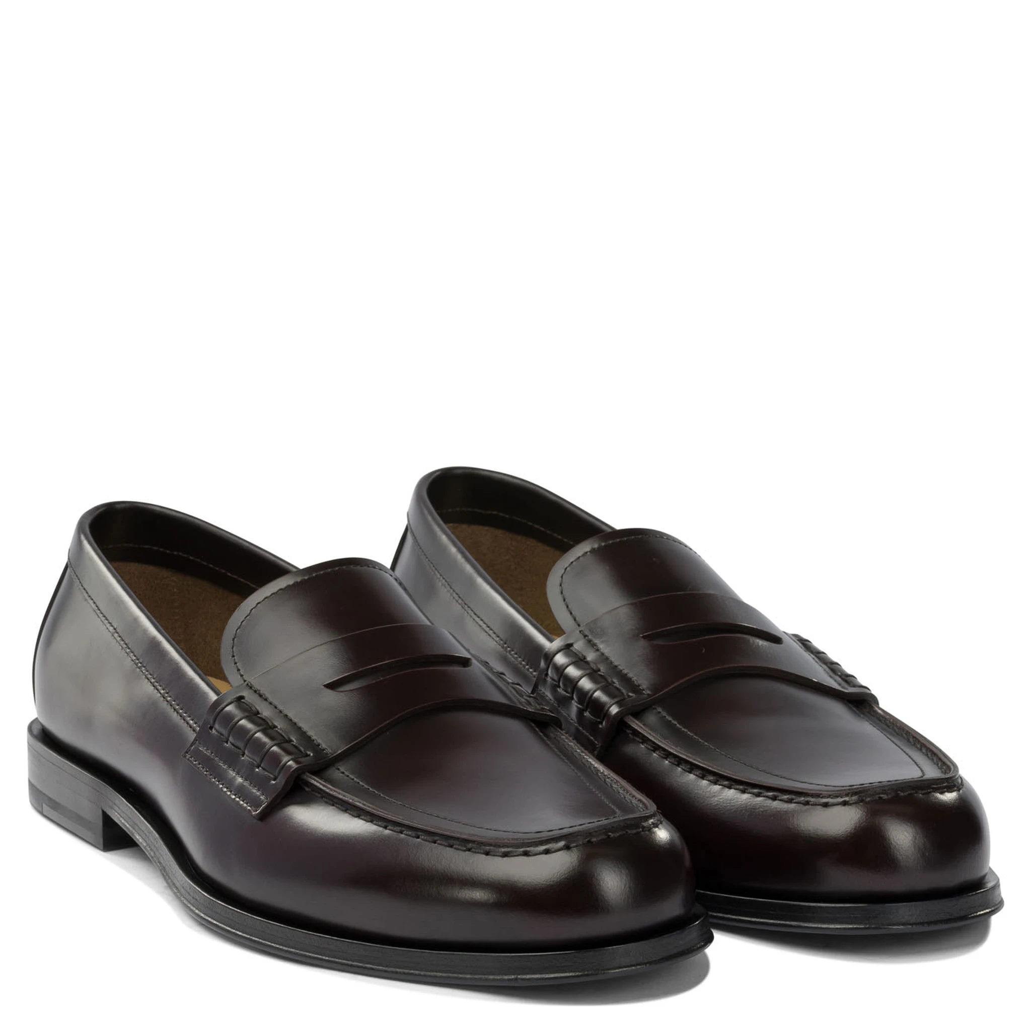 Glossy leather loafers
