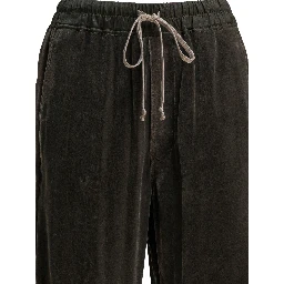 Velvet wide-leg pants