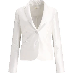 Satin single-breasted blazer