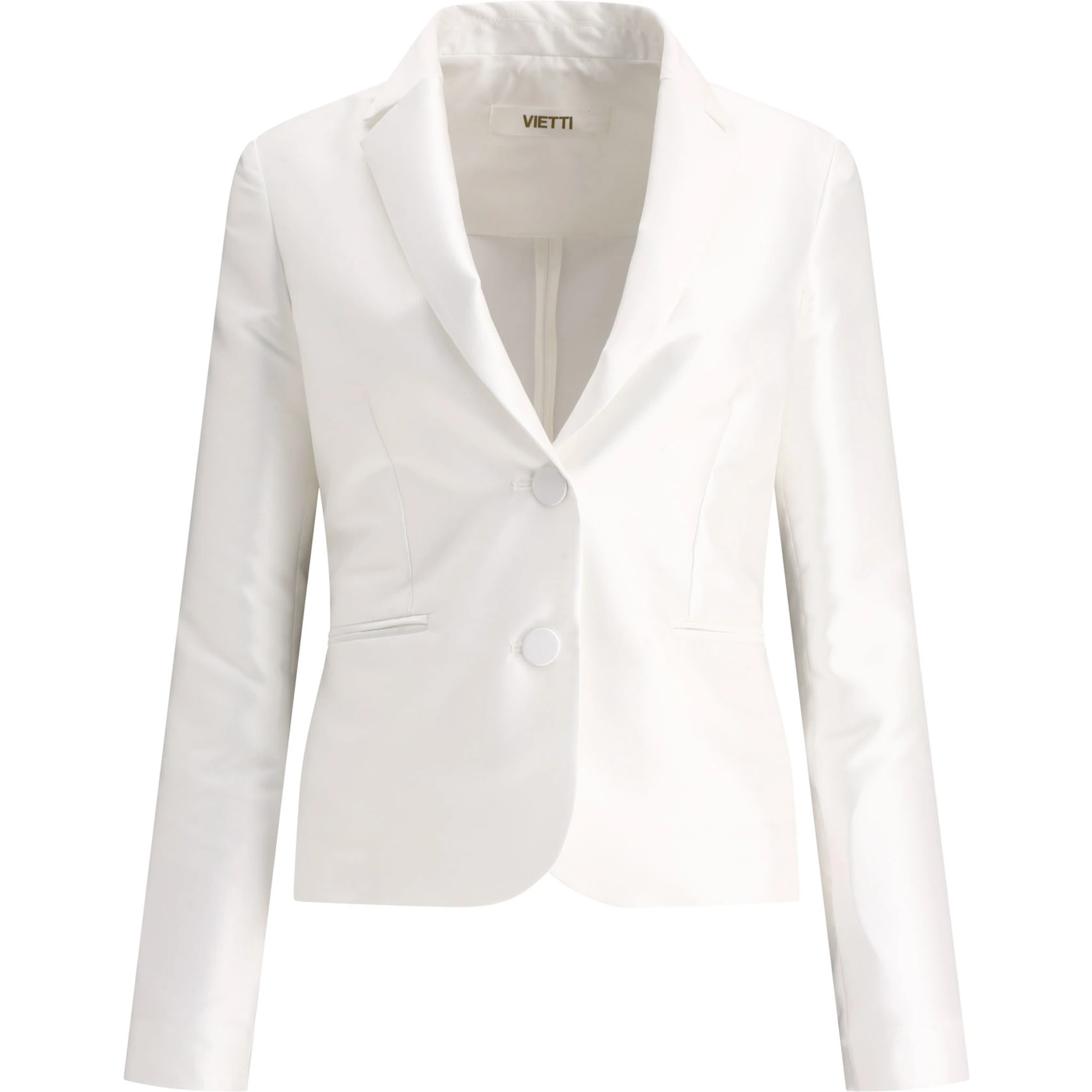 Satin single-breasted blazer