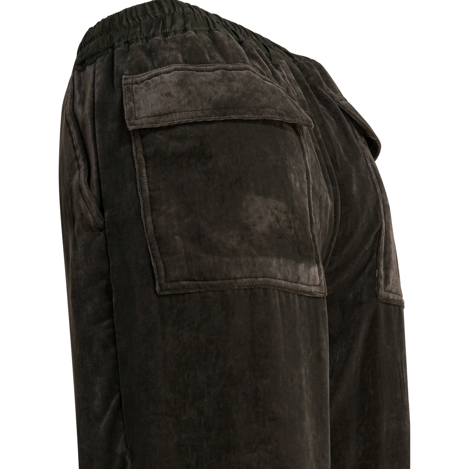 Velvet wide-leg pants