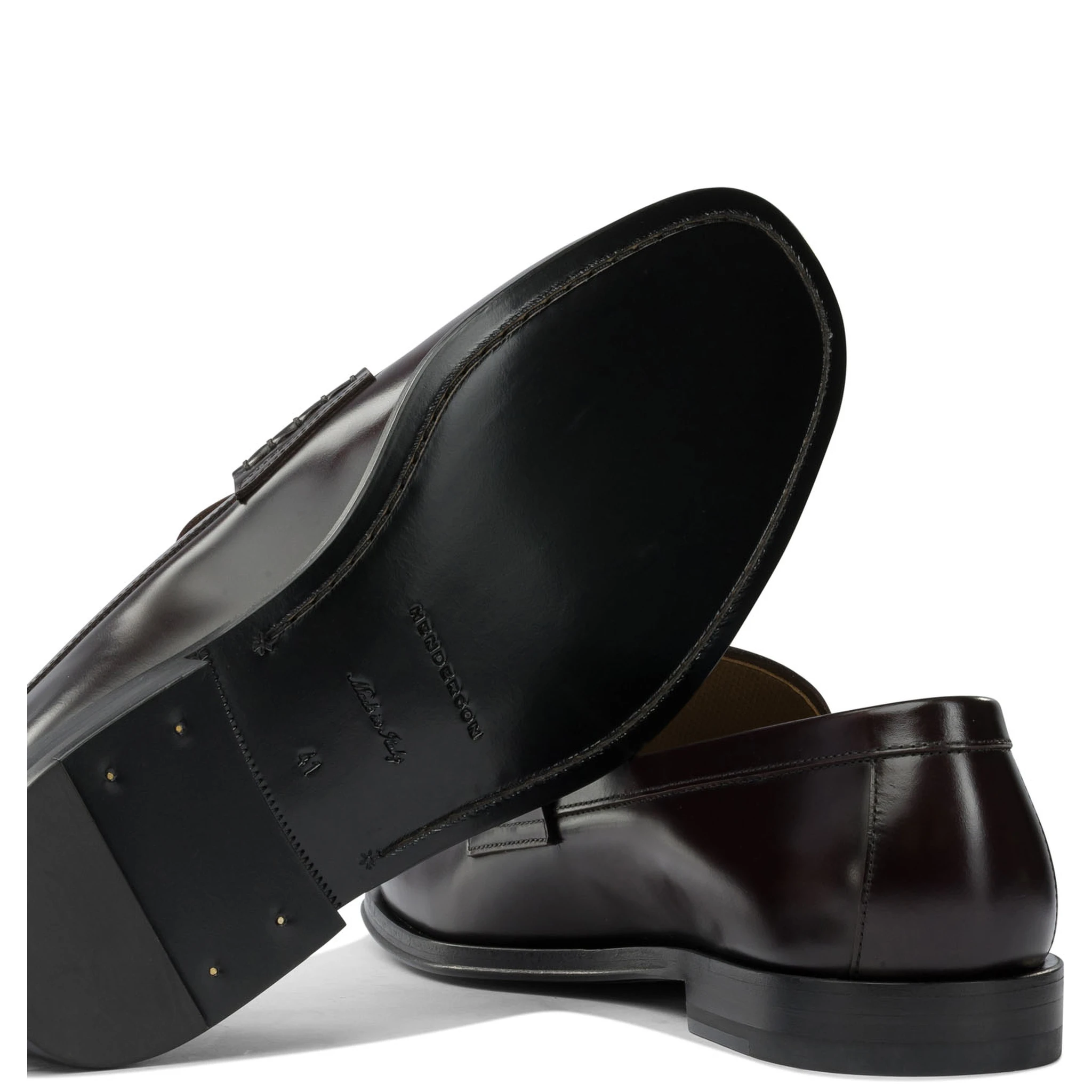 Glossy leather loafers
