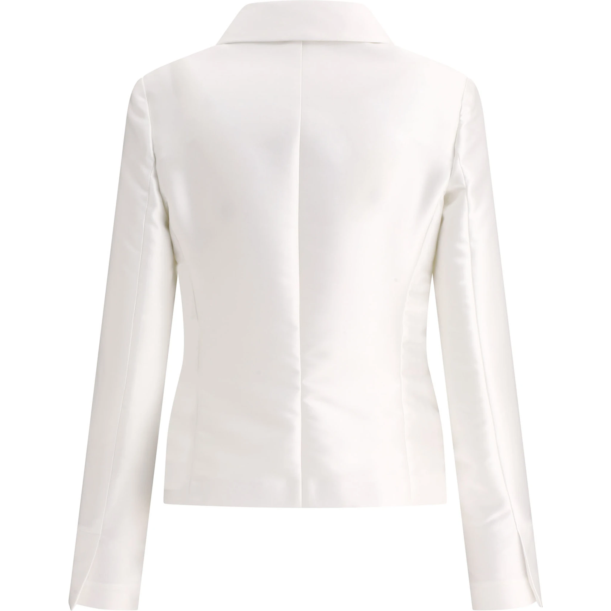 Satin single-breasted blazer