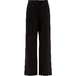 Wool pleated trouses