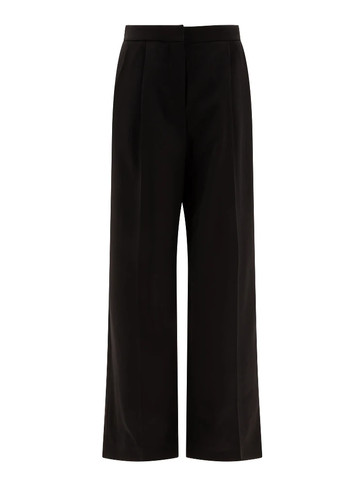 Wool pleated trouses