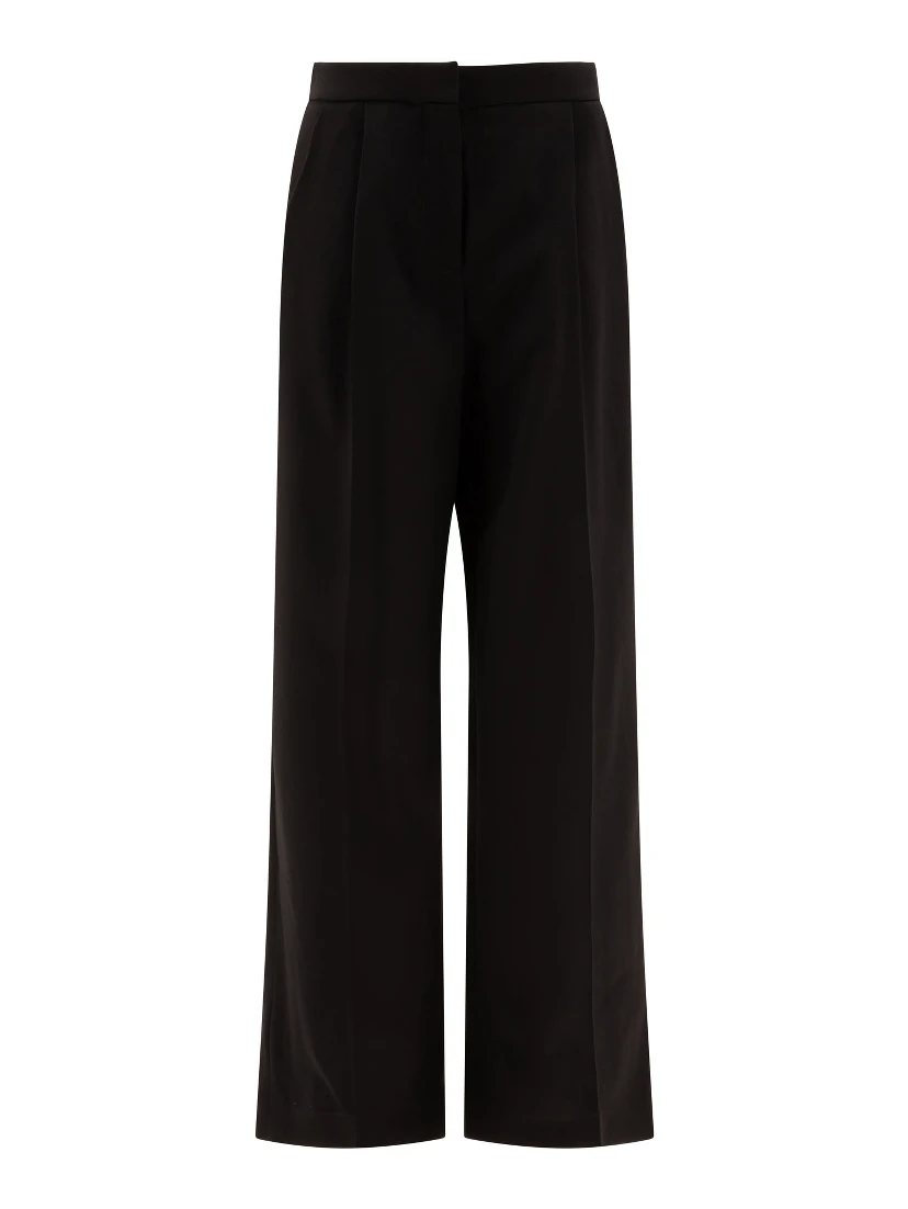 Wool pleated trouses