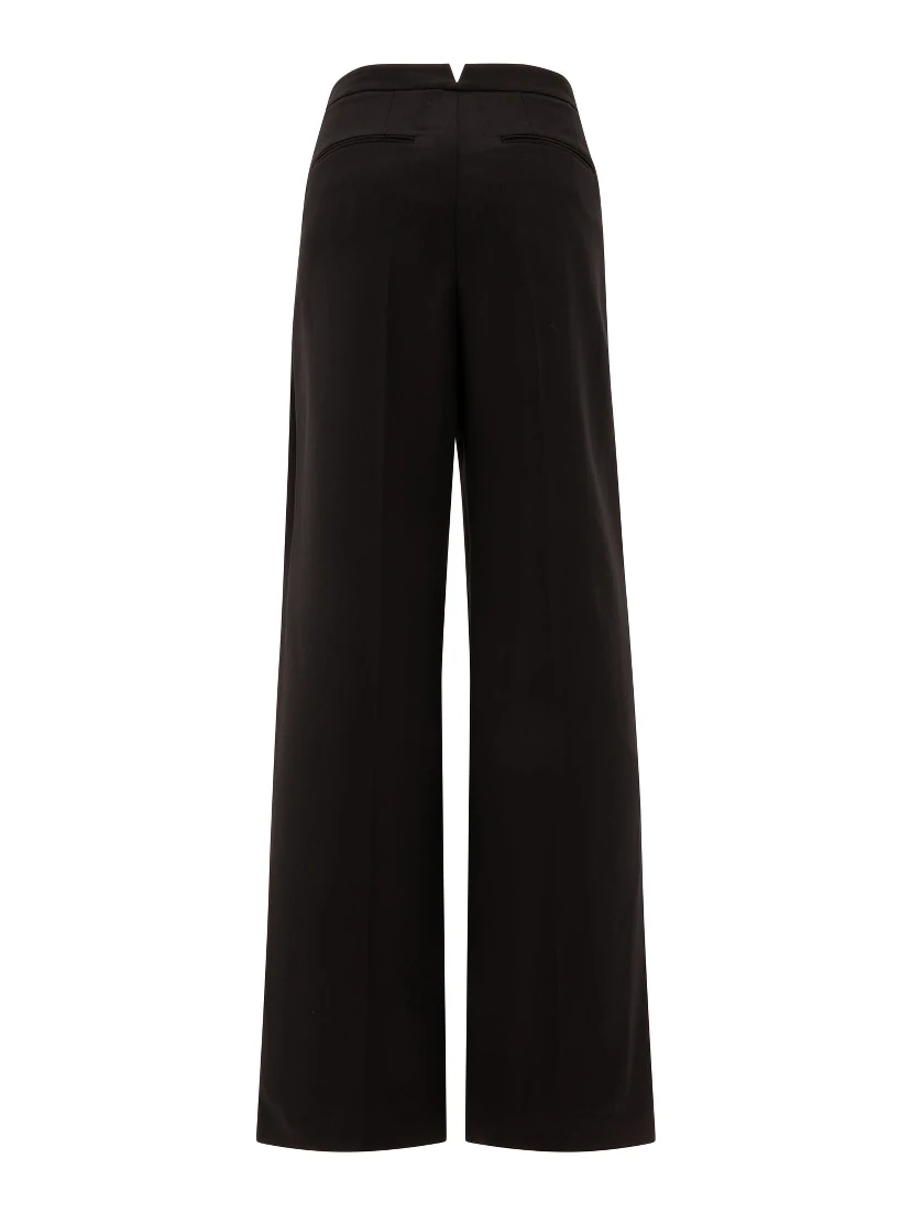 Wool pleated trouses