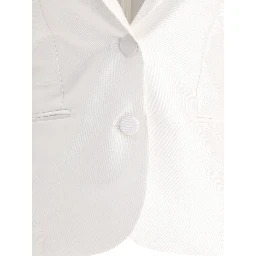 Satin single-breasted blazer