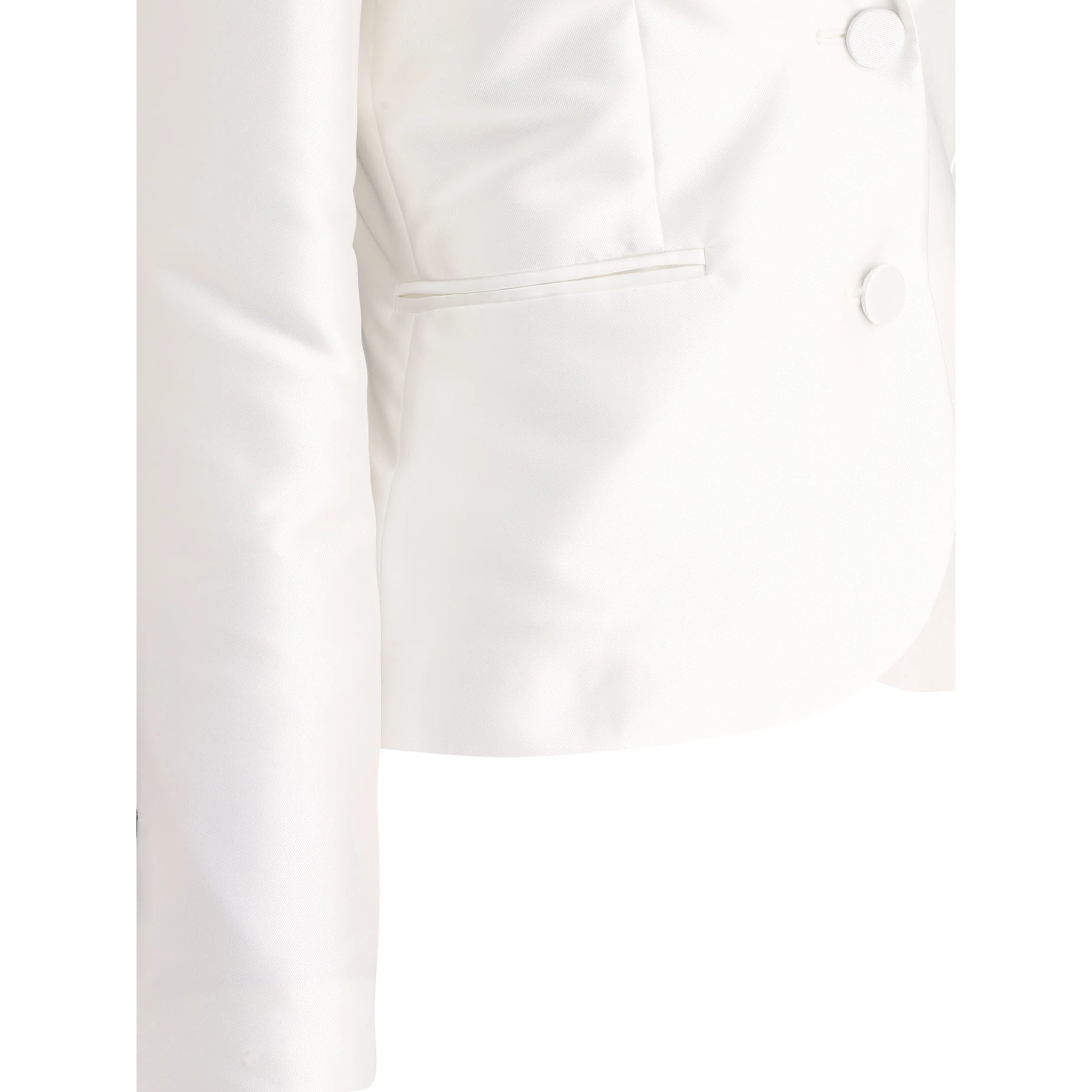 Satin single-breasted blazer