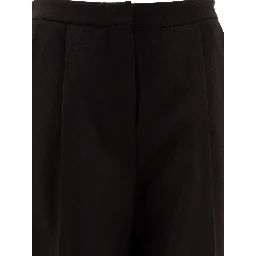 Wool pleated trouses