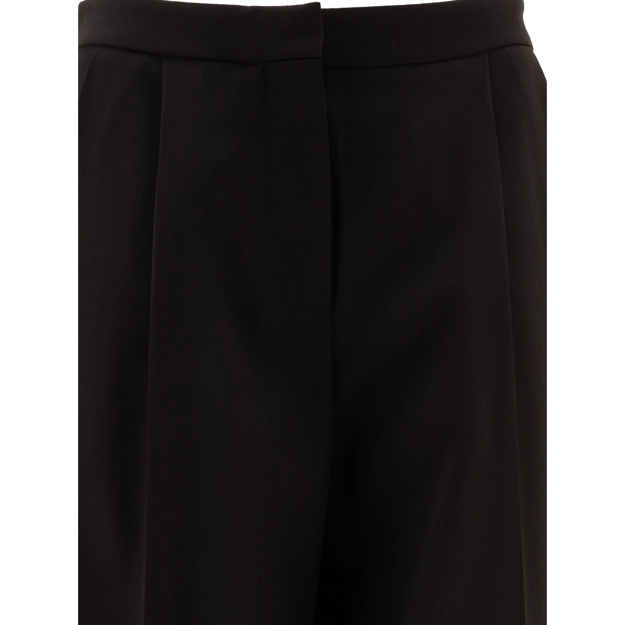 Wool pleated trouses