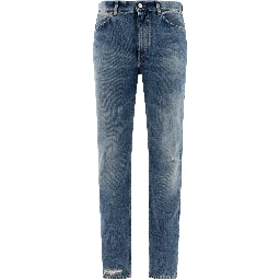 بنطلون جينز بقصة مستقيمة