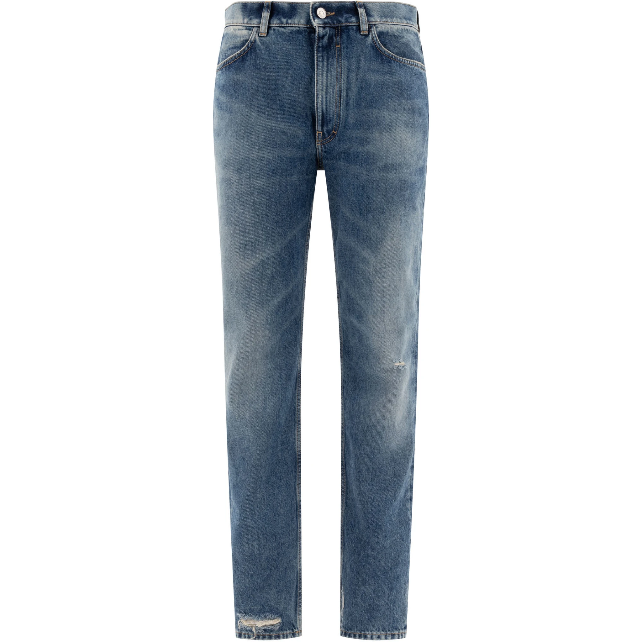 بنطلون جينز بقصة مستقيمة