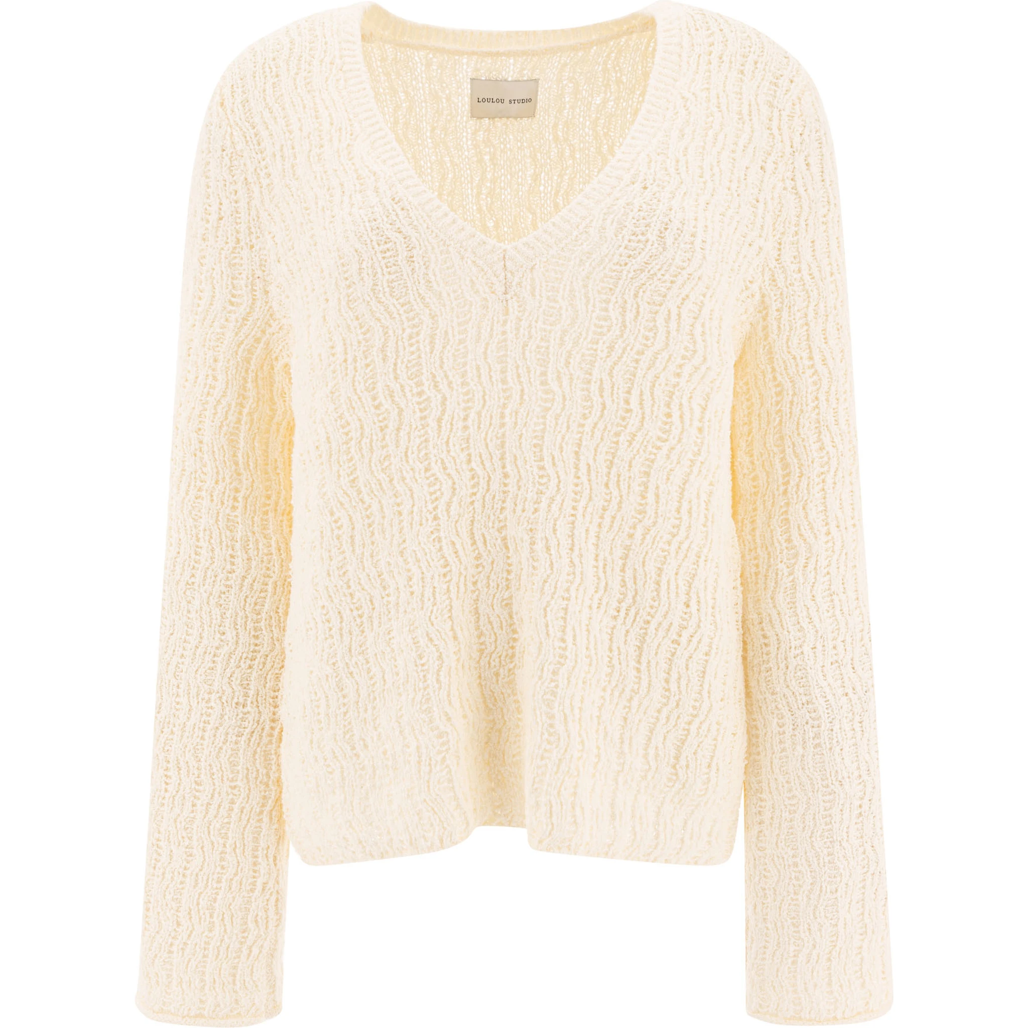 كنزة "كومو" بياقة على شكل حرف V