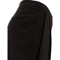 Wool pleated trouses