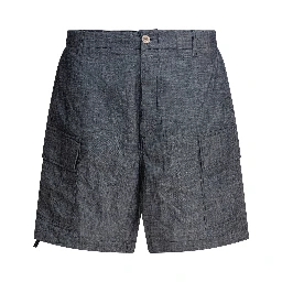 Cargo shorts in chambray