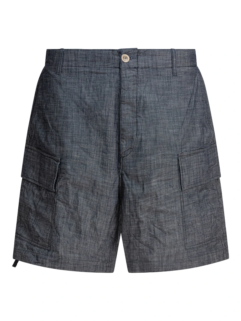 Cargo shorts in chambray