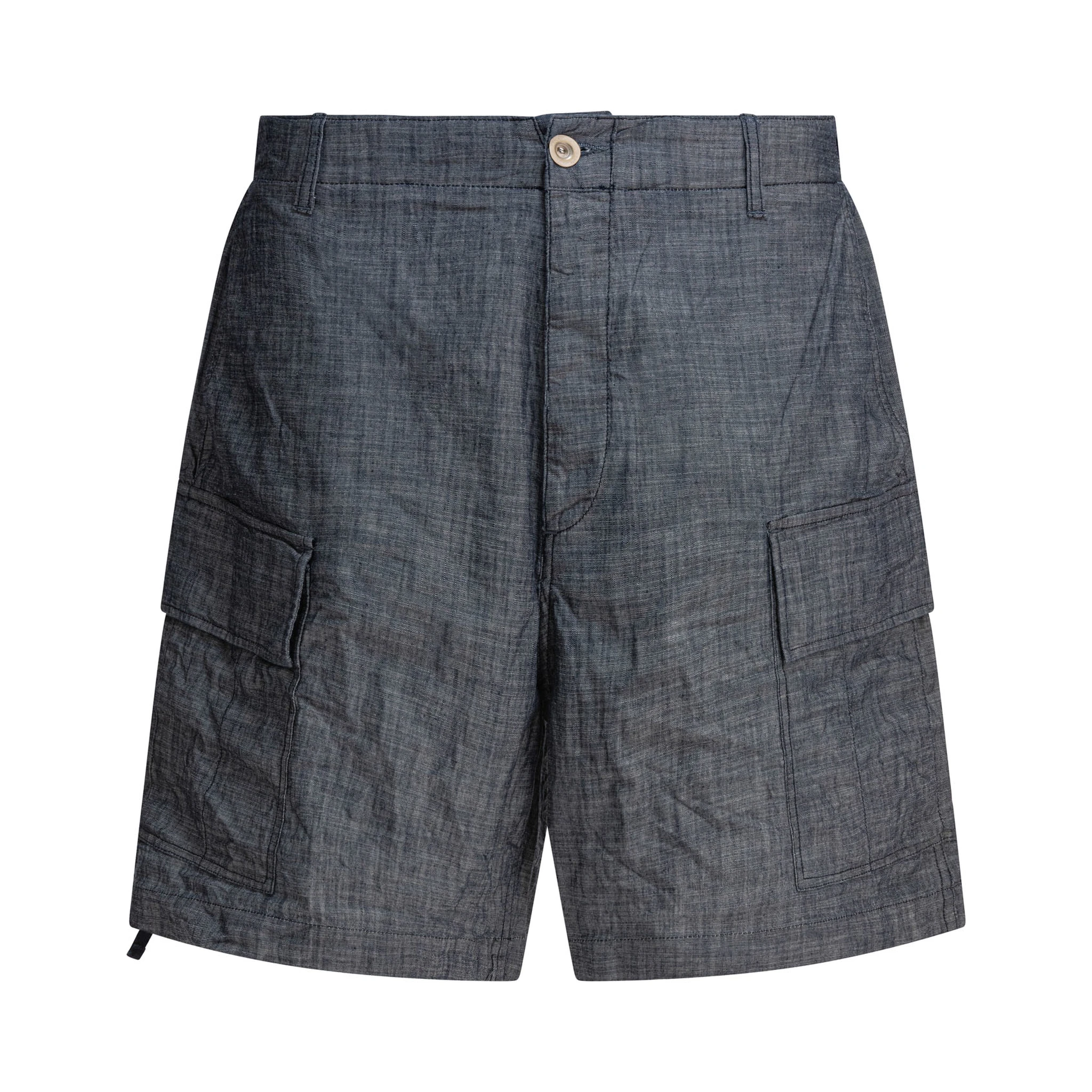 Cargo shorts in chambray