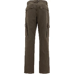Gabardine cargo trousers
