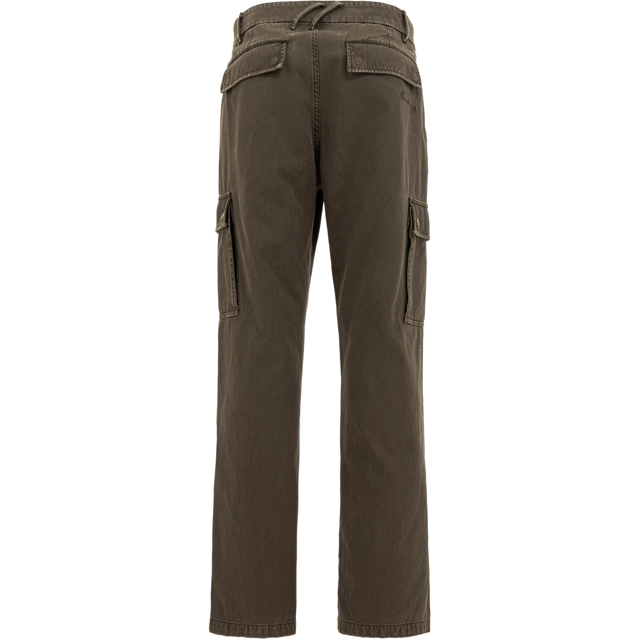 Gabardine cargo trousers
