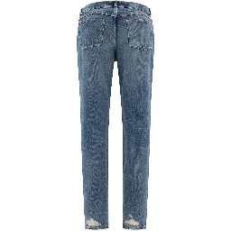 بنطلون جينز بقصة مستقيمة