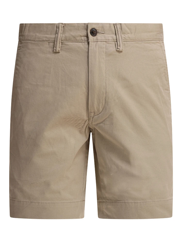 Straight fit stretch chino shorts