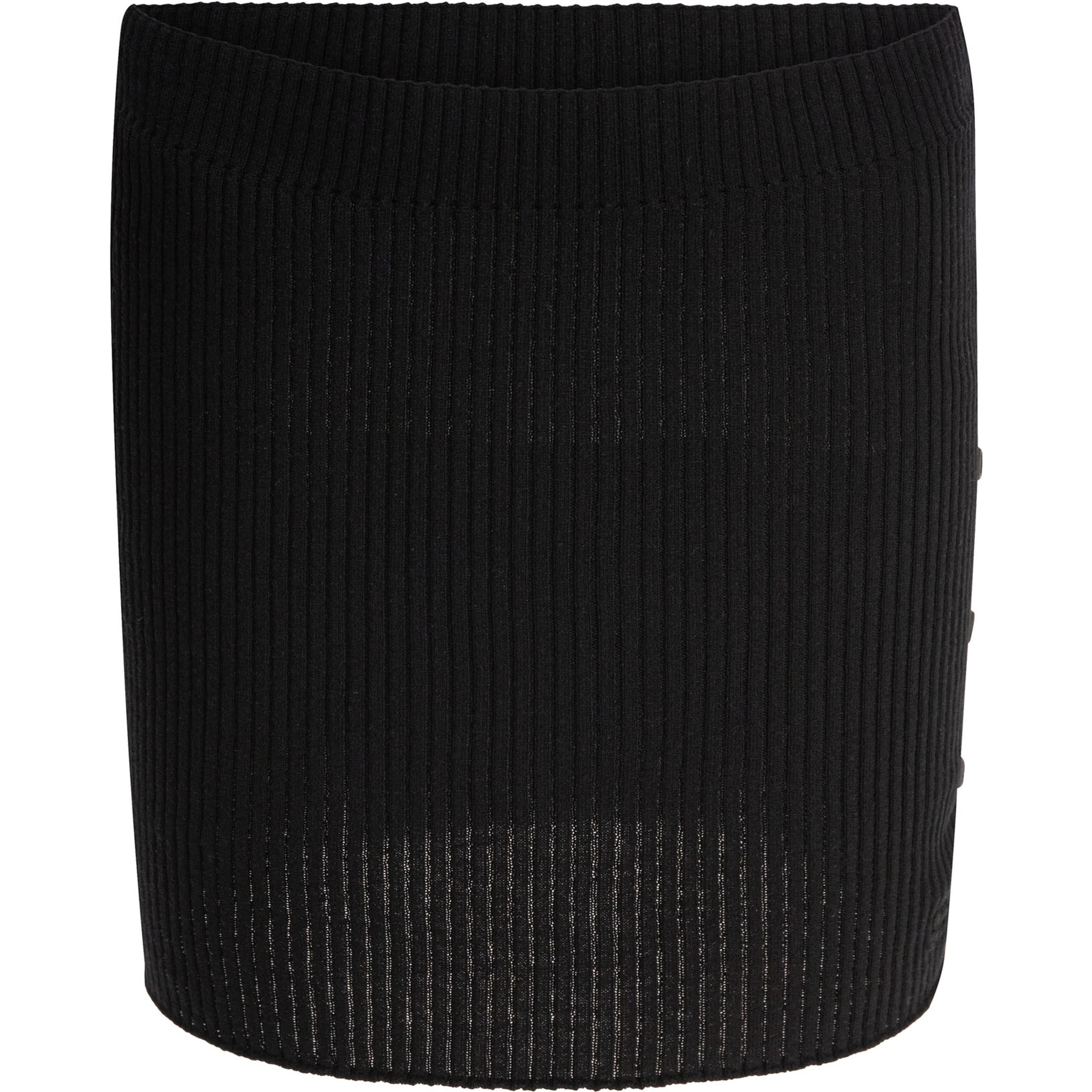 Cotton and merino wool miniskirt