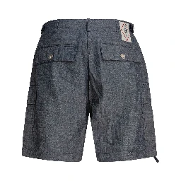 Cargo shorts in chambray