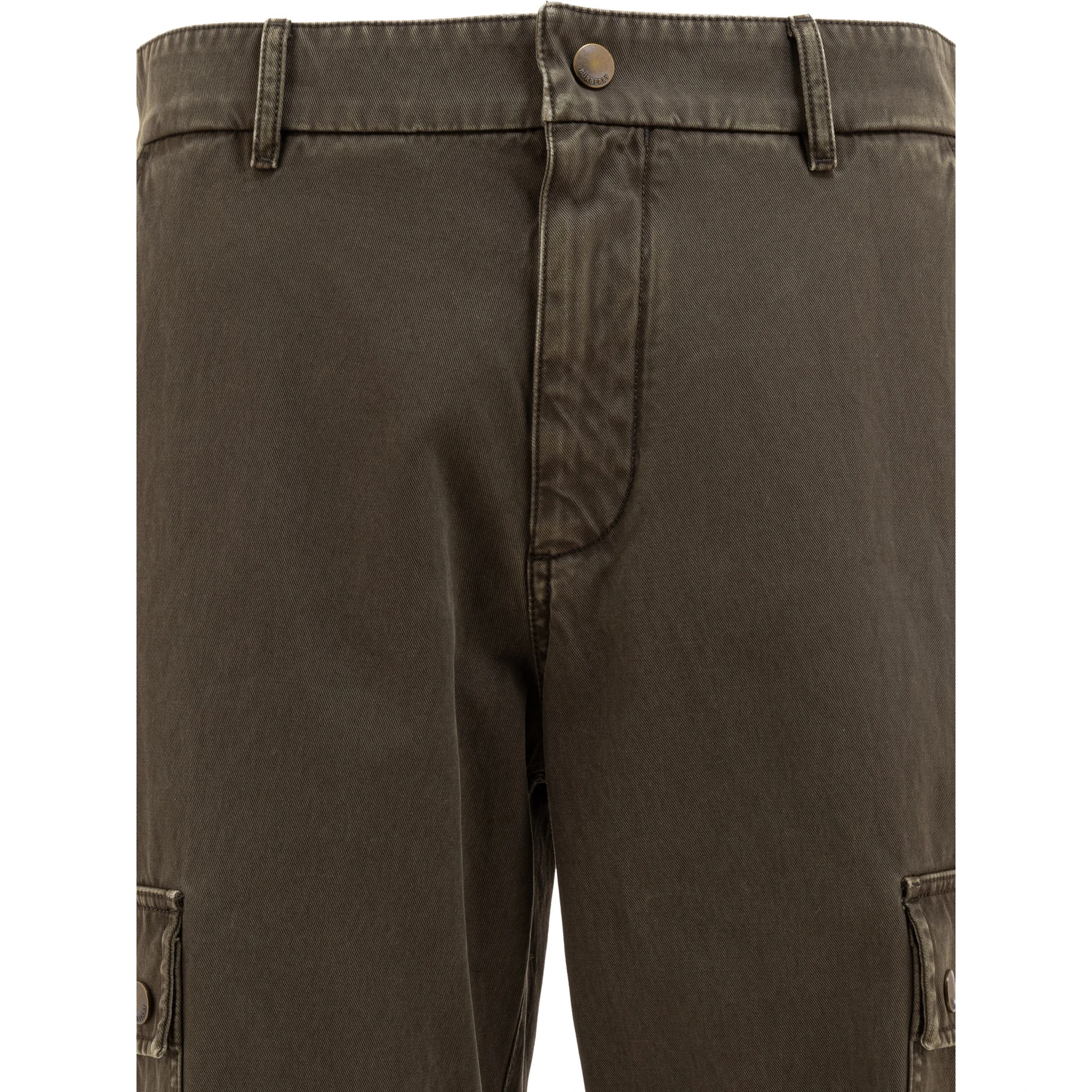 Gabardine cargo trousers