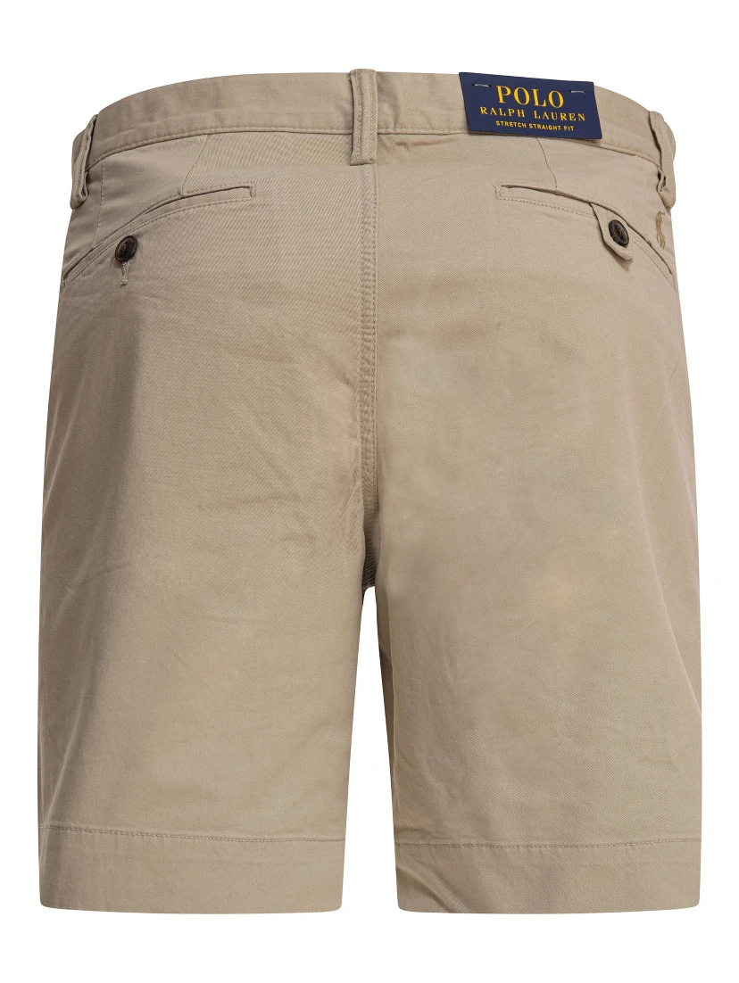 Straight fit stretch chino shorts