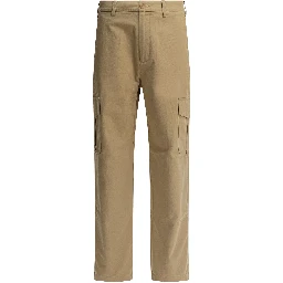 Cotton and linen cargo trousers