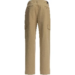 Cotton and linen cargo trousers