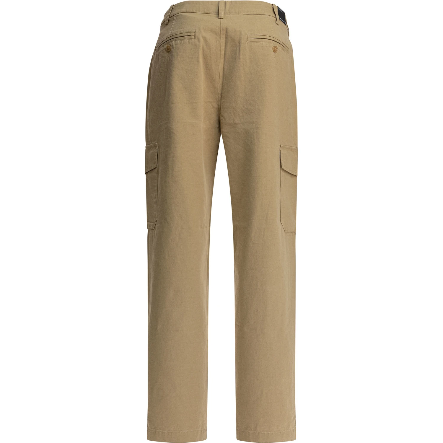 Cotton and linen cargo trousers