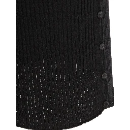 Cotton and merino wool miniskirt