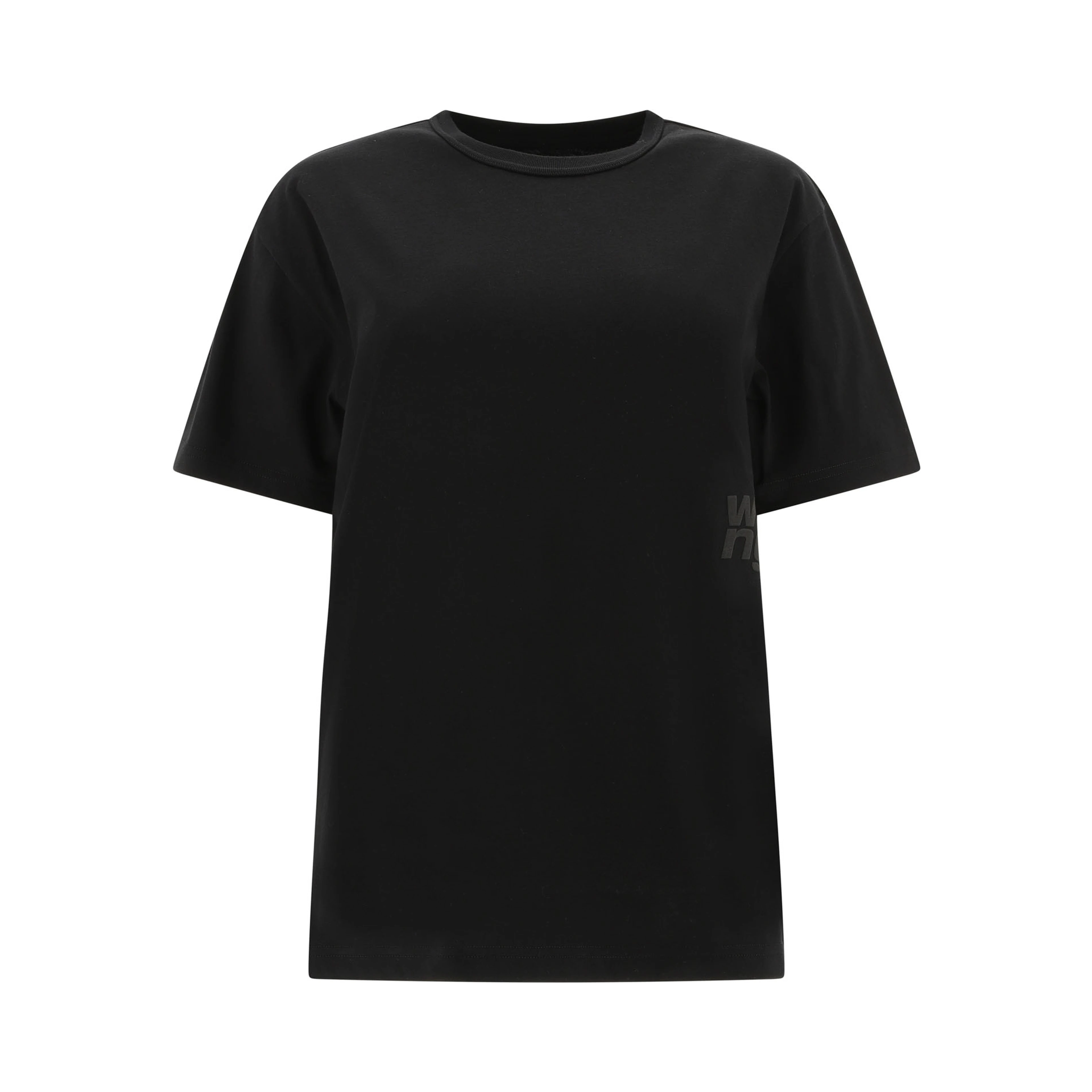 ESSENTIAL JSY SS TEE W/ PUFF LOGO & BOUND NECK