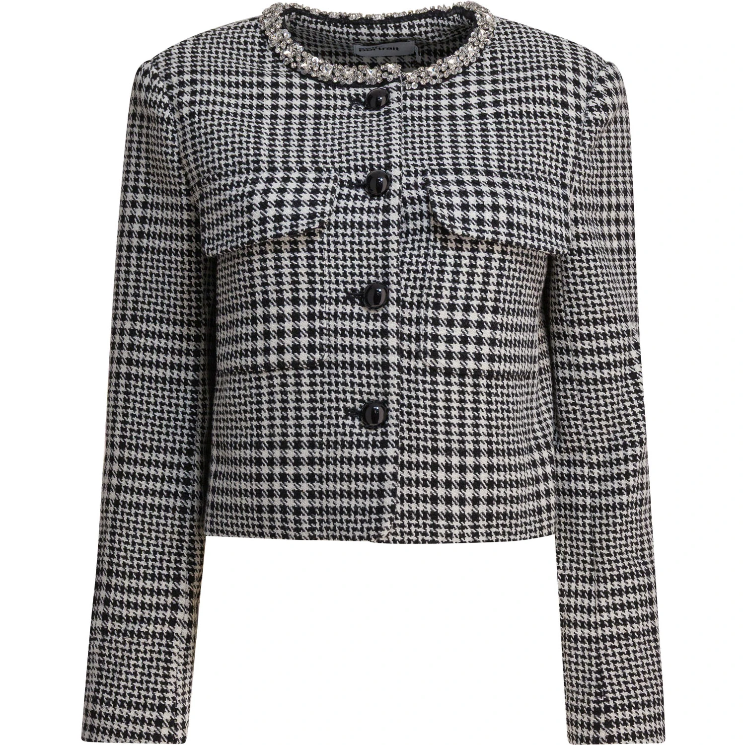 Houndstooth blazer