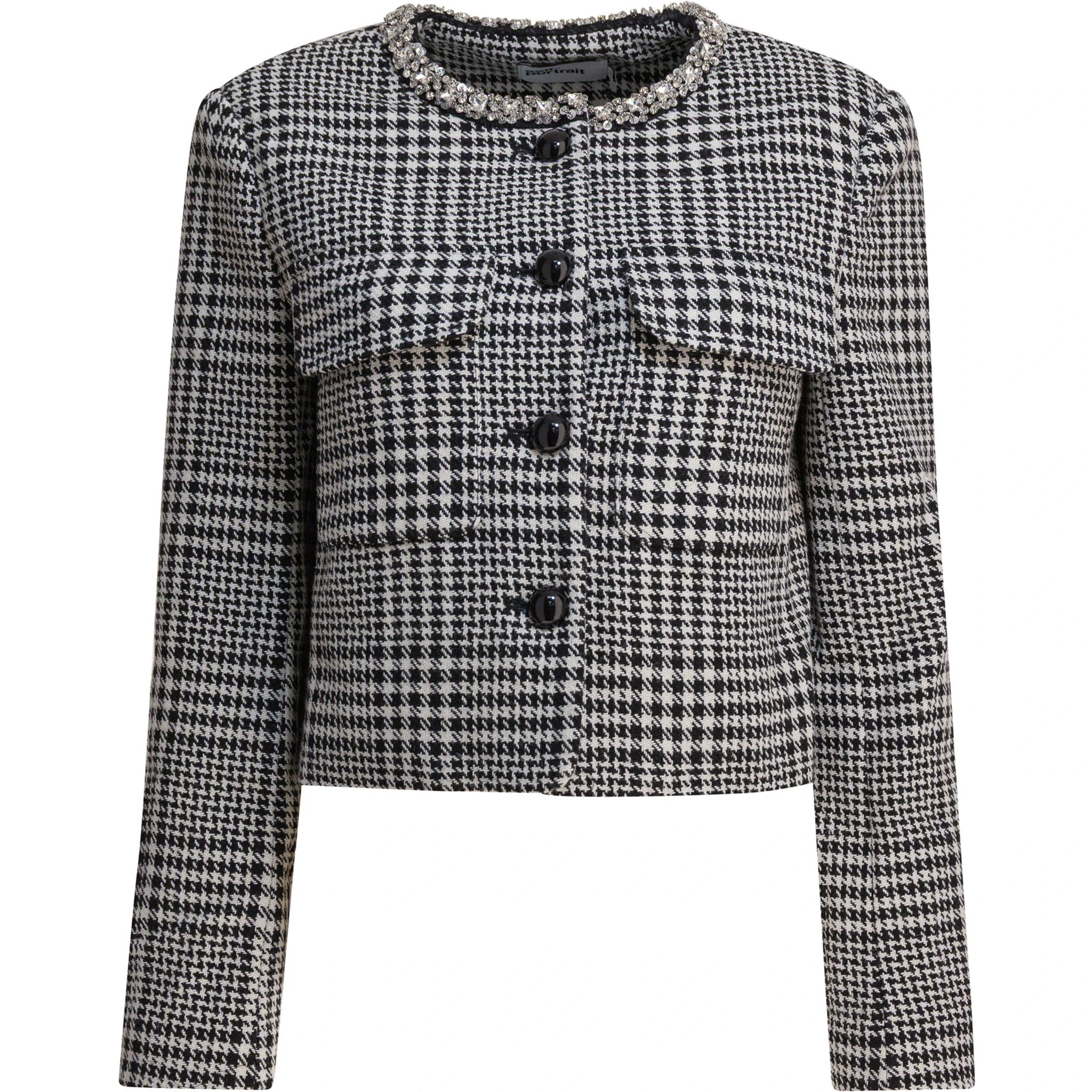 Houndstooth blazer