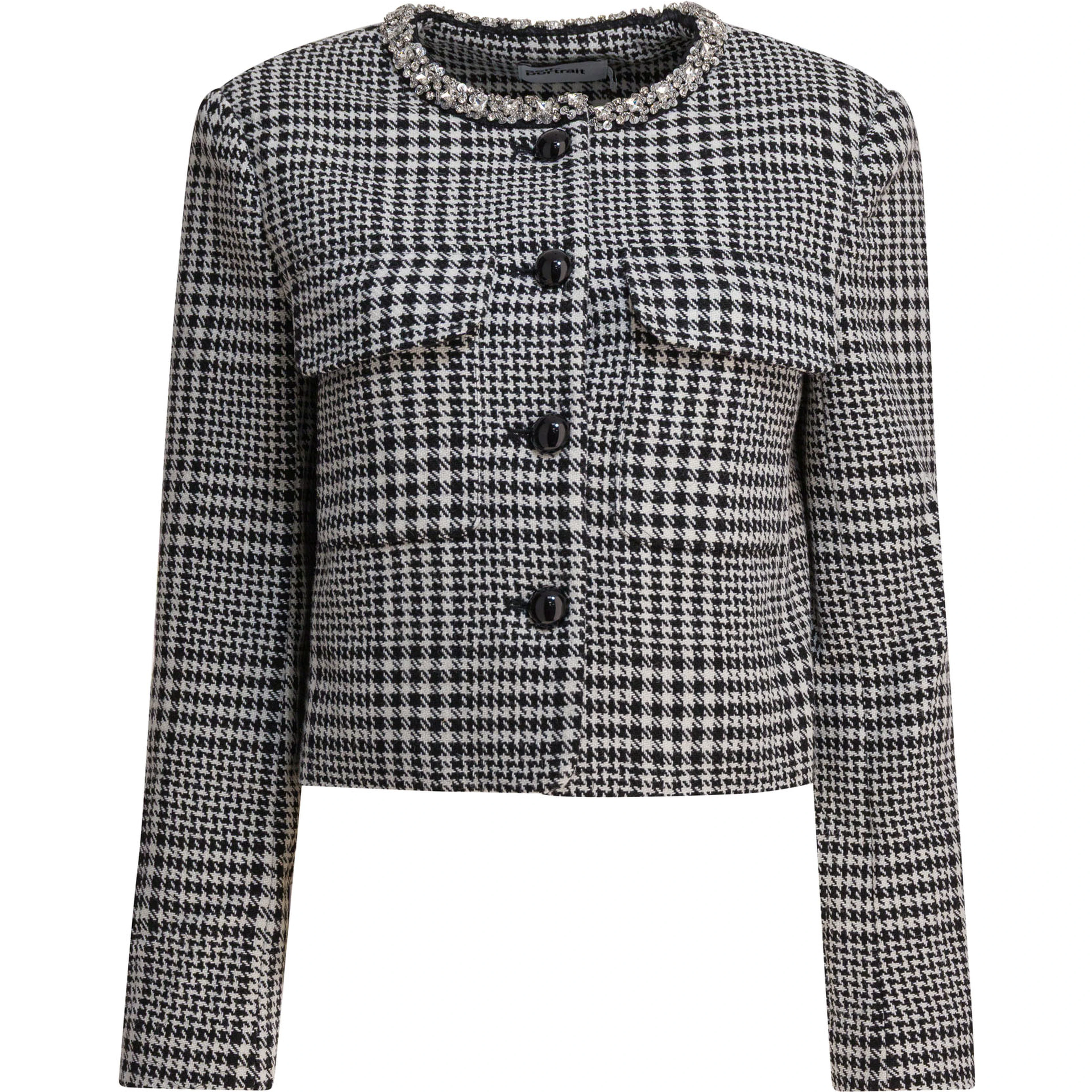 Houndstooth blazer
