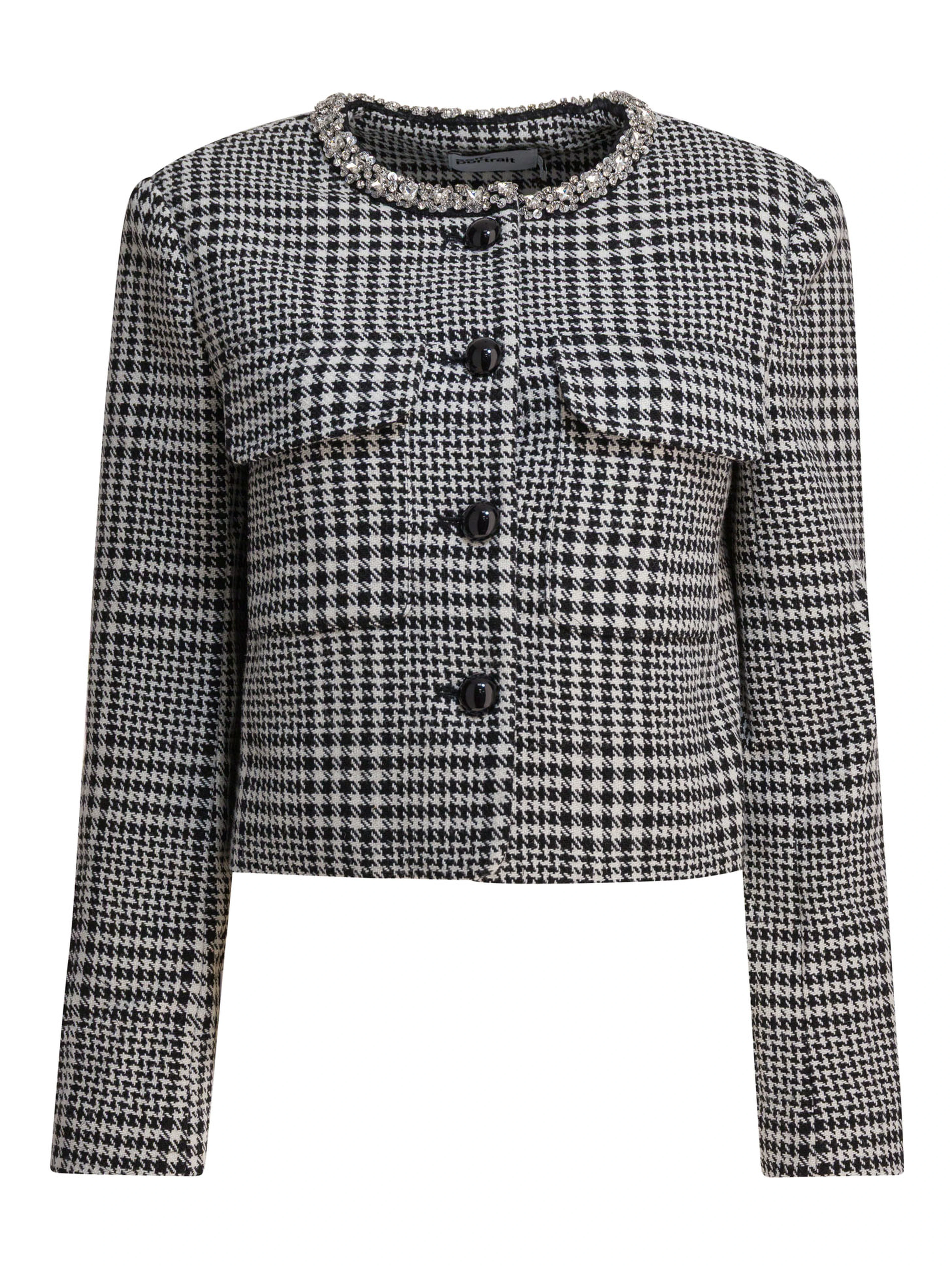 Houndstooth blazer