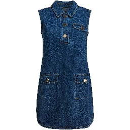 Short denim dress
