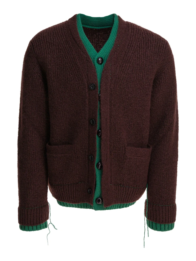 Wool blend cardigan