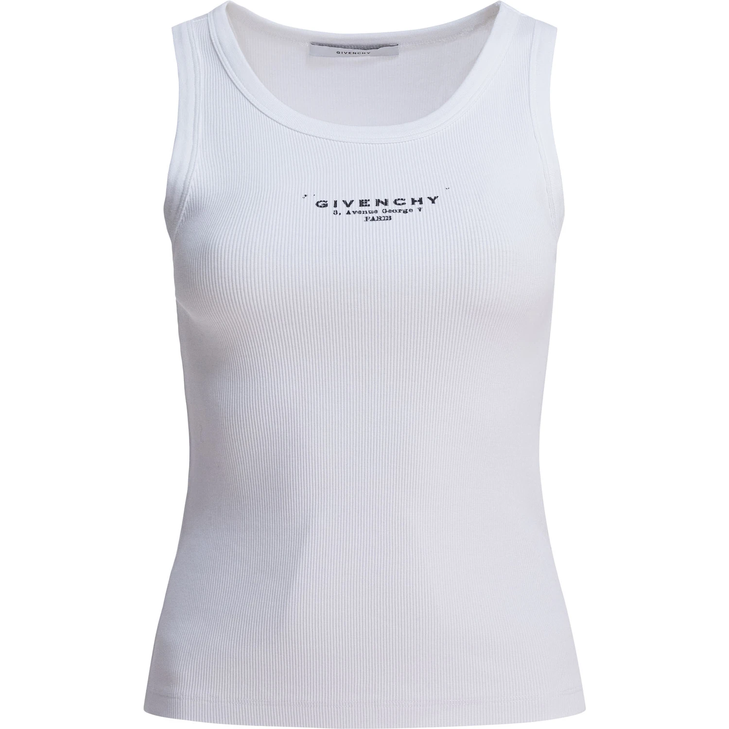 Cotton tank top with logo