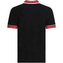Cotton short-sleeved polo shirt