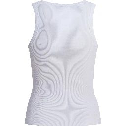 Cotton tank top with logo