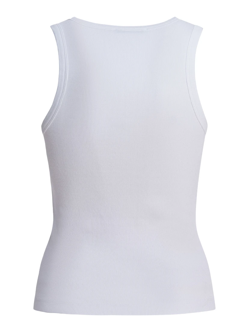 Cotton tank top with logo