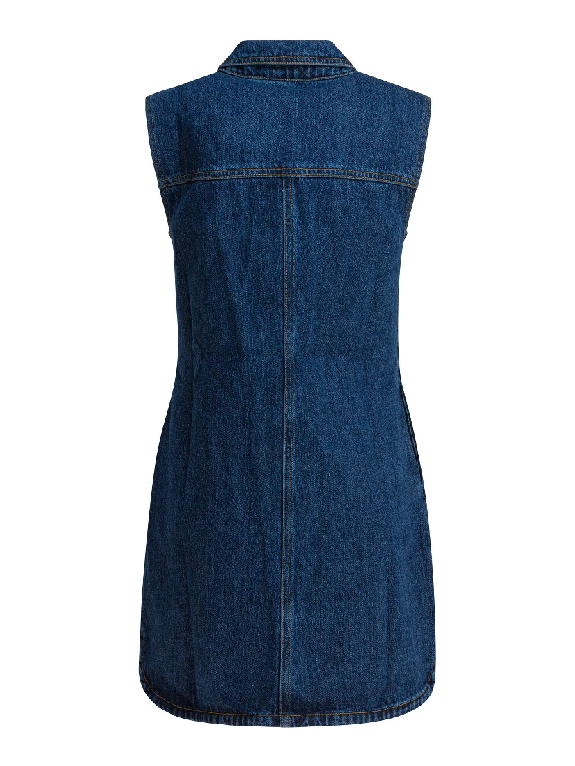 Short denim dress
