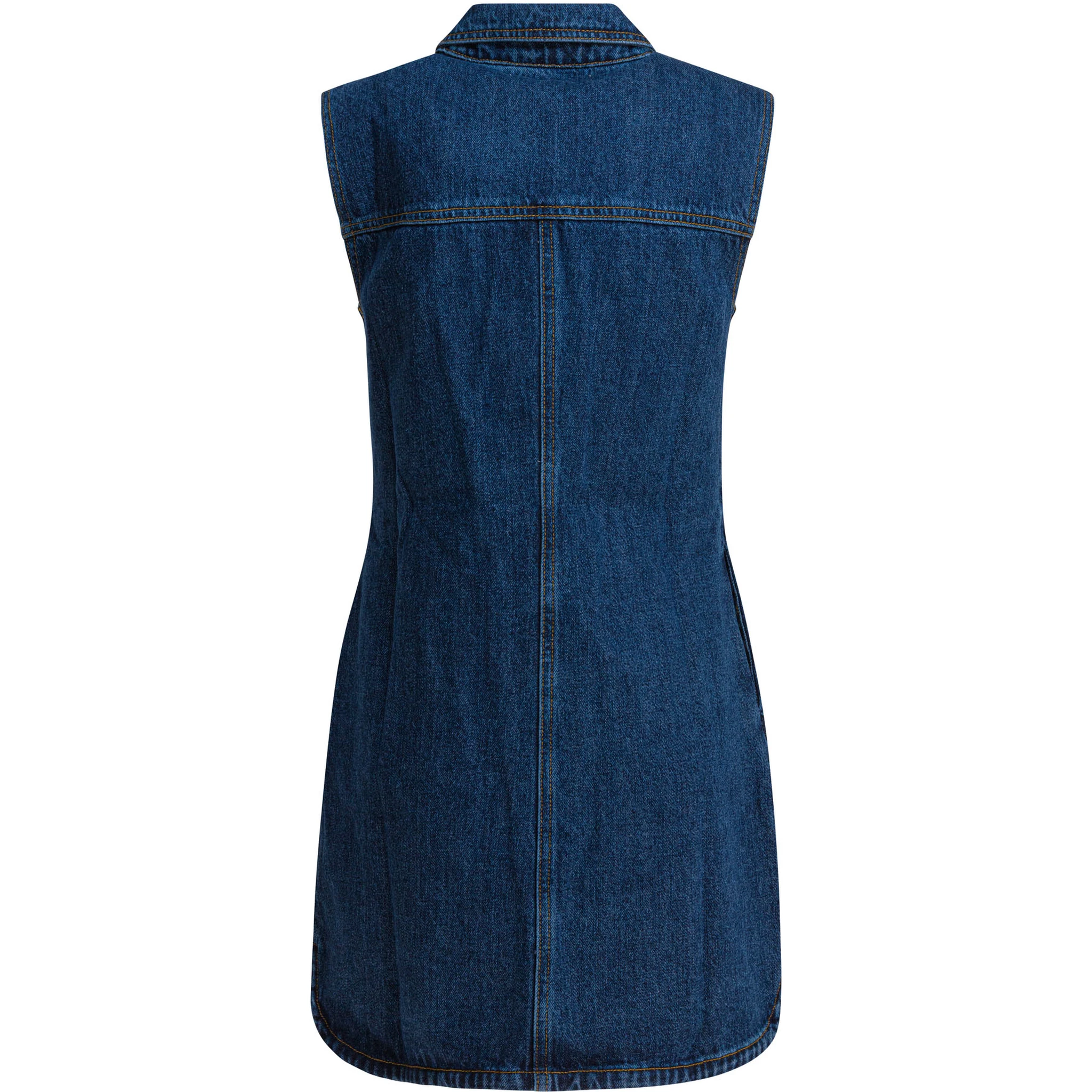Short denim dress